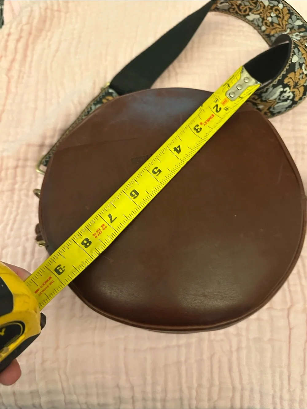 Portland Leather Round Belt Bag - Dark Brown